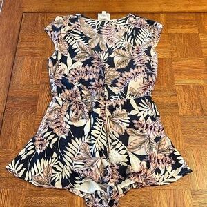 LOST + WANDER tropical, print romper size medium